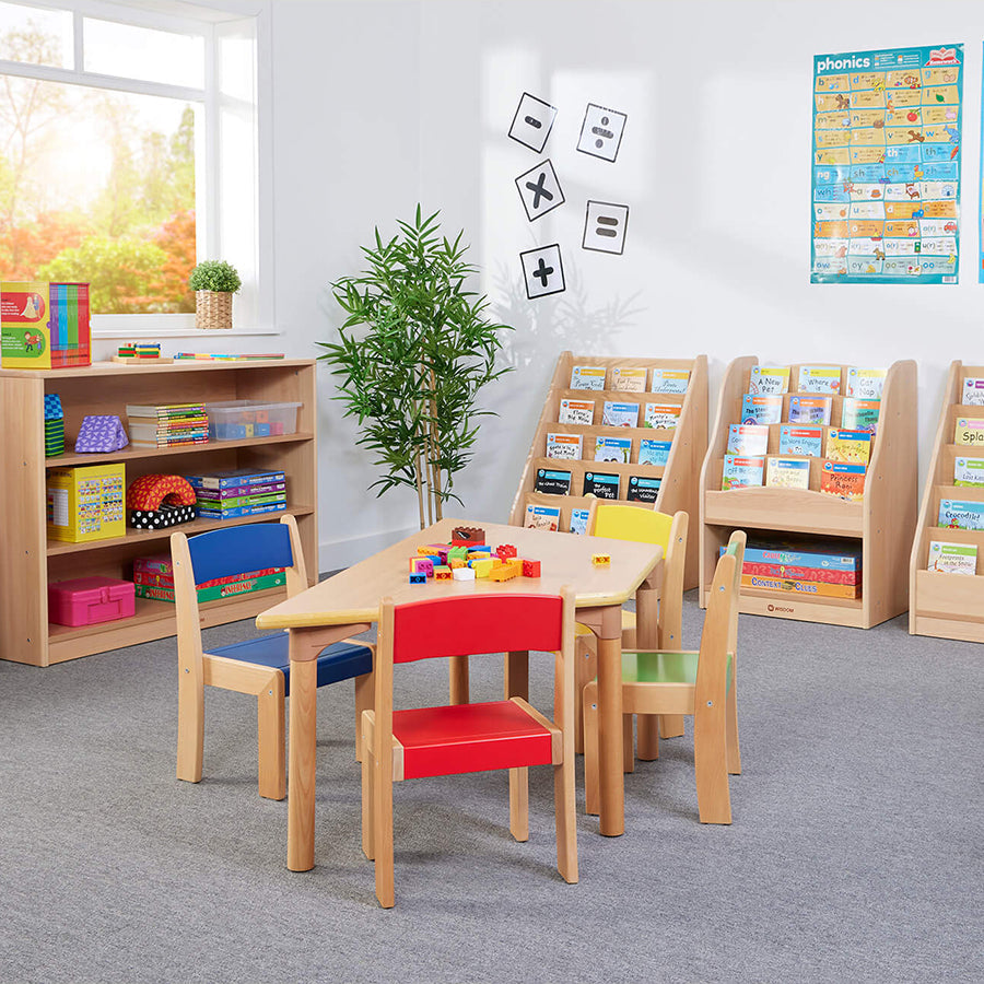 Beechwood Trapezoidal Table