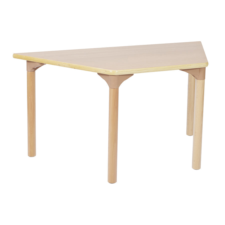 Beechwood Trapezoidal Table