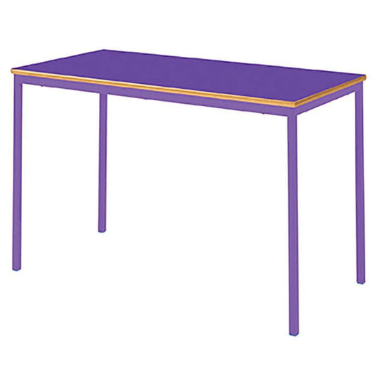 Fully Welded Colour Collection Classroom Table 1200x600 Rectangular MDF Edge