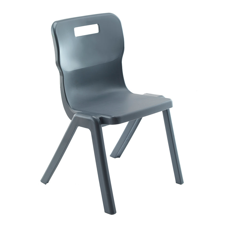 Titan Recycled Retold Poly One Piece Chair CS30691 Black