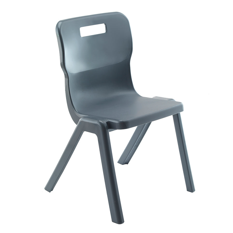 Titan Recycled Retold Poly One Piece Chair CS30693 BLACK