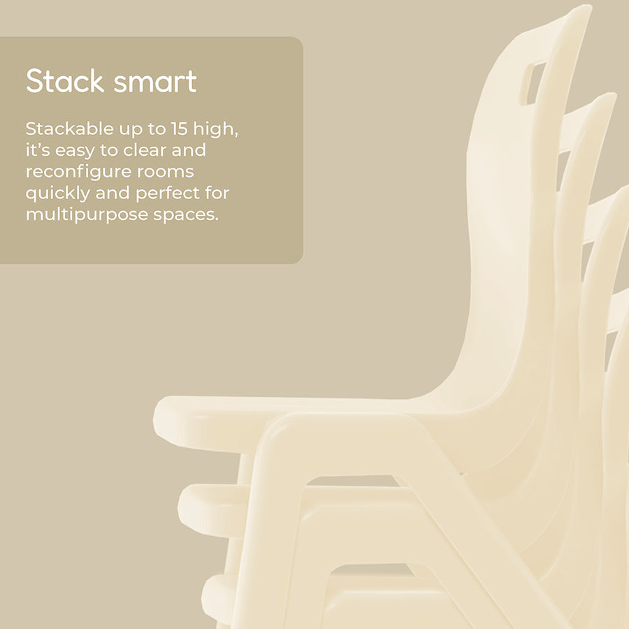 Titan Recycled Retold Poly One Piece Chair Stack Smart