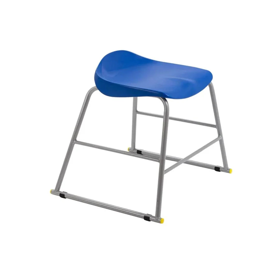 Titan Stool Steel Frame and Polypropylene Seat Blue SH435mm