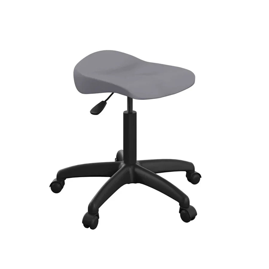 Titan Swivel Stool with Black Base Senior Charcoal on Castors