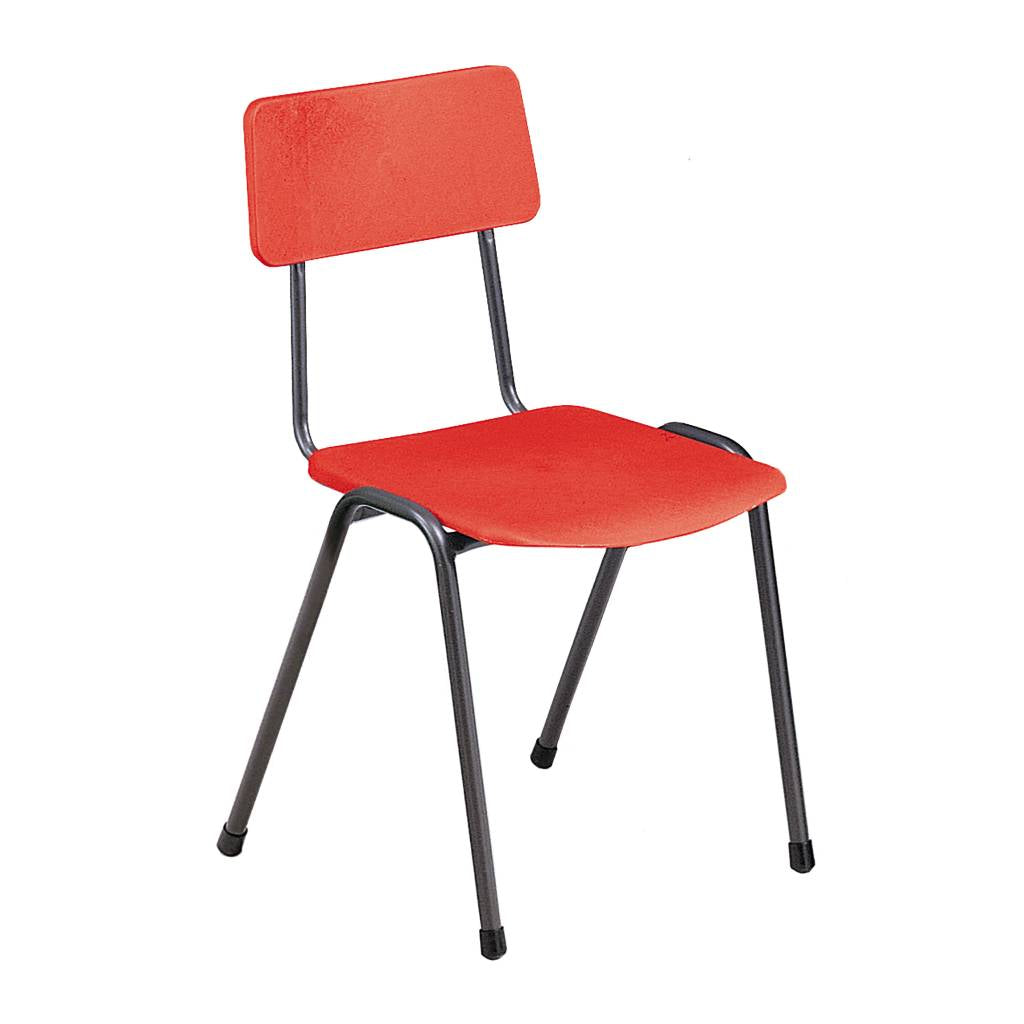 Two Piece Poly Chair Red CS30488