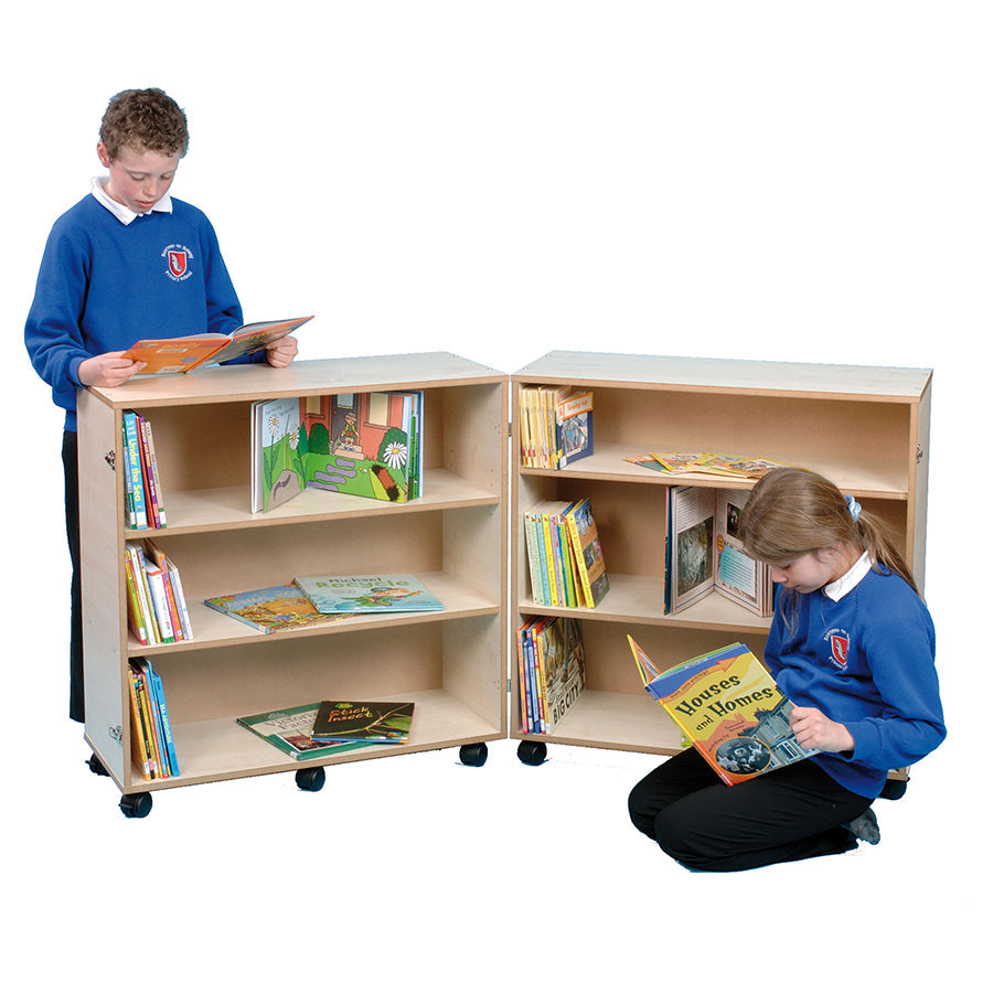 Twoey 3 Shelf Bookcase Hinged Maple S-1100-07 BO30365-MAP 3
