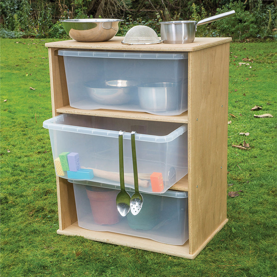 Twoey Large Outdoor Storage 3 with Clear Trays S1-2051-24 JR31813 2