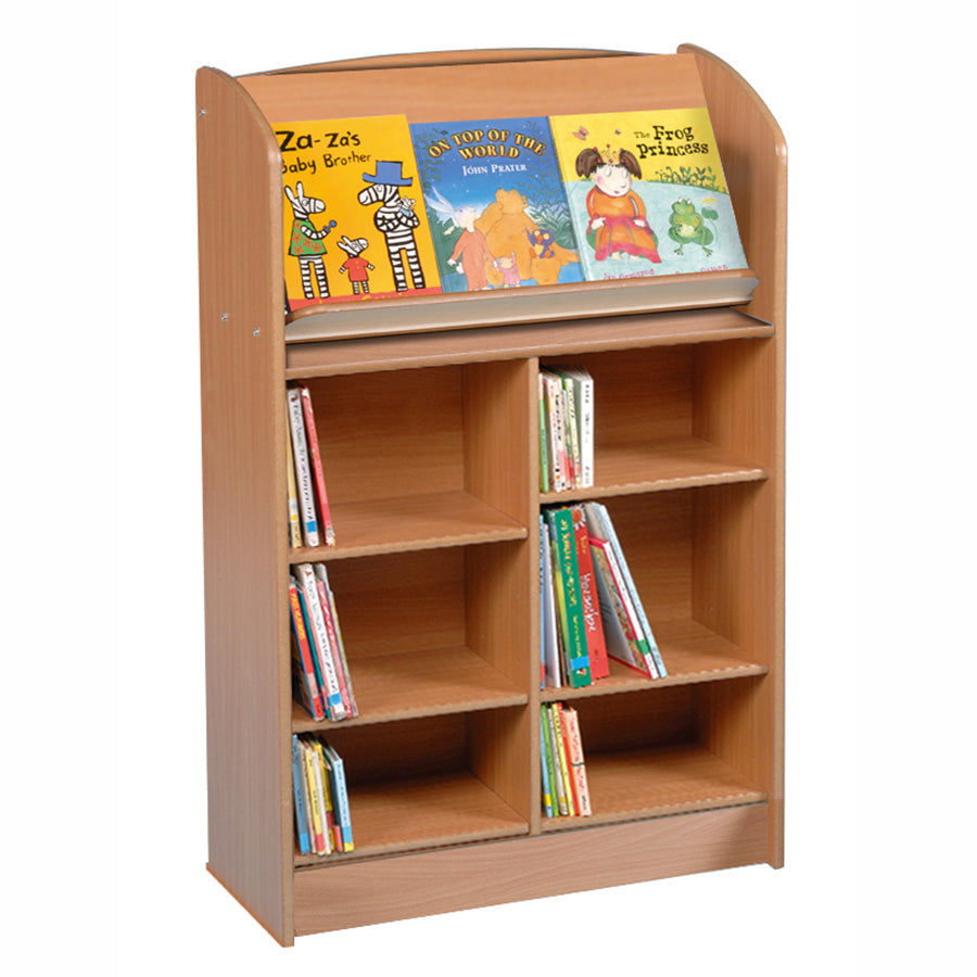 Twoey Medium Double Sided H1200mm Bookcase Beech S-0870-06 BO30252