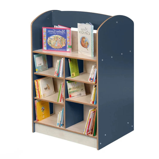 Twoey Medium Double Sided H1200mm Bookcase Blue/Maple S-0870-13 BO30252-BLU-MAP