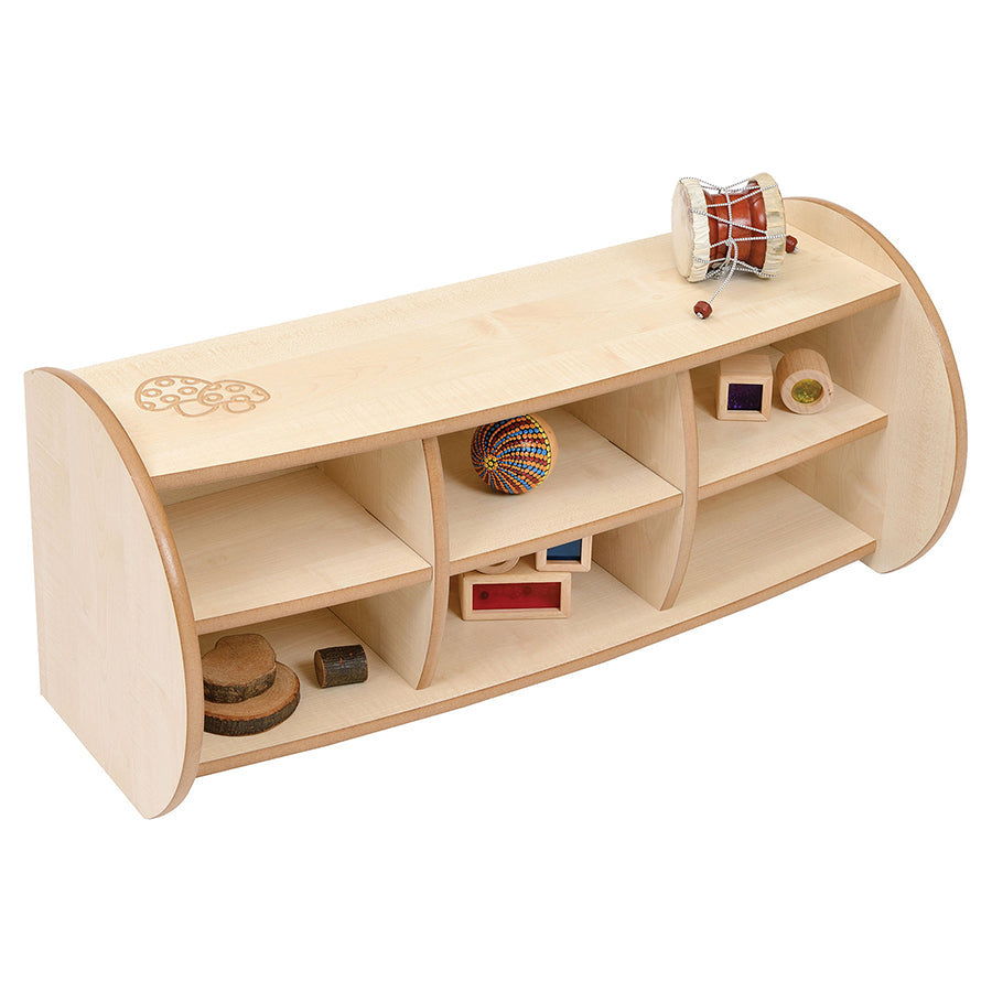 Twoey Mini Shelf Unit with Dividers S-2890-07 BO30005-MAPLE 1