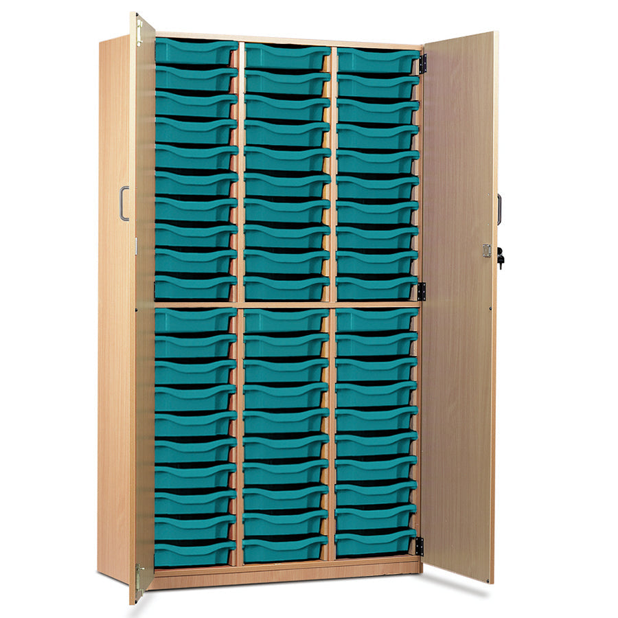60 Tray Storage Cupboard with Full Locking Doors
