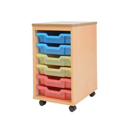 Bergen Mobile 6 Shallow Tray Unit