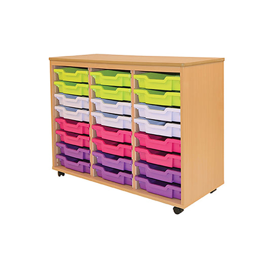 Bergen Mobile 24 Shallow Tray Unit (trays not included)