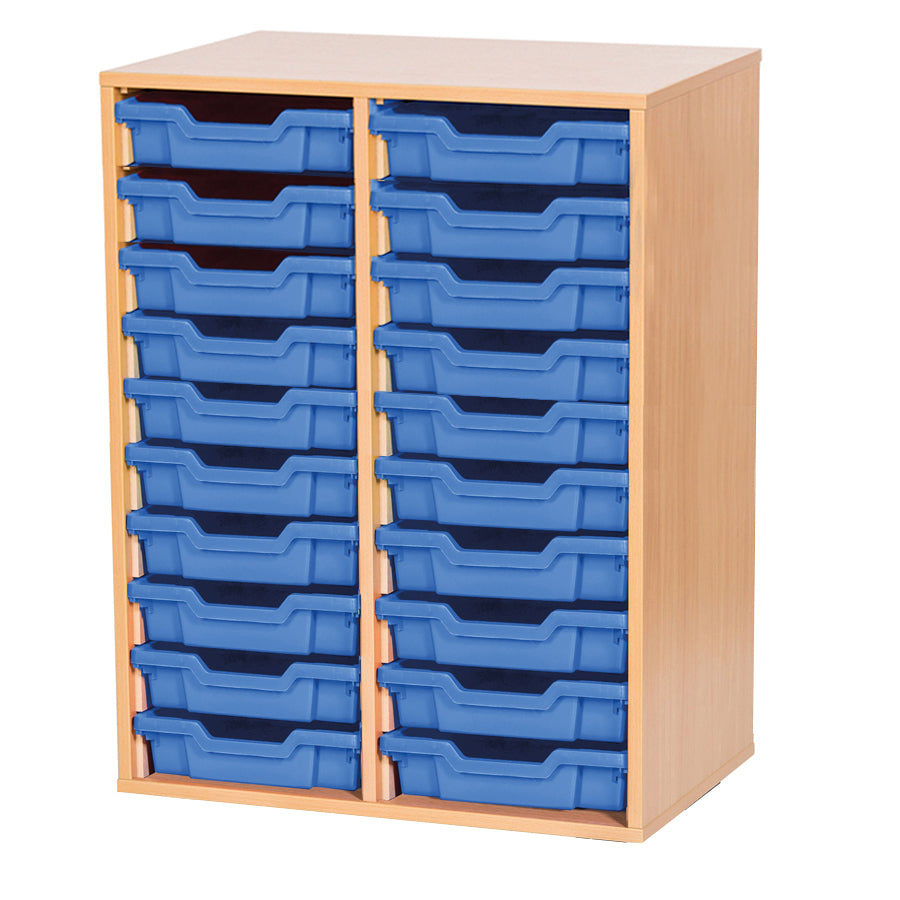 Smart Storage 20 Shallow Tray Double Unit