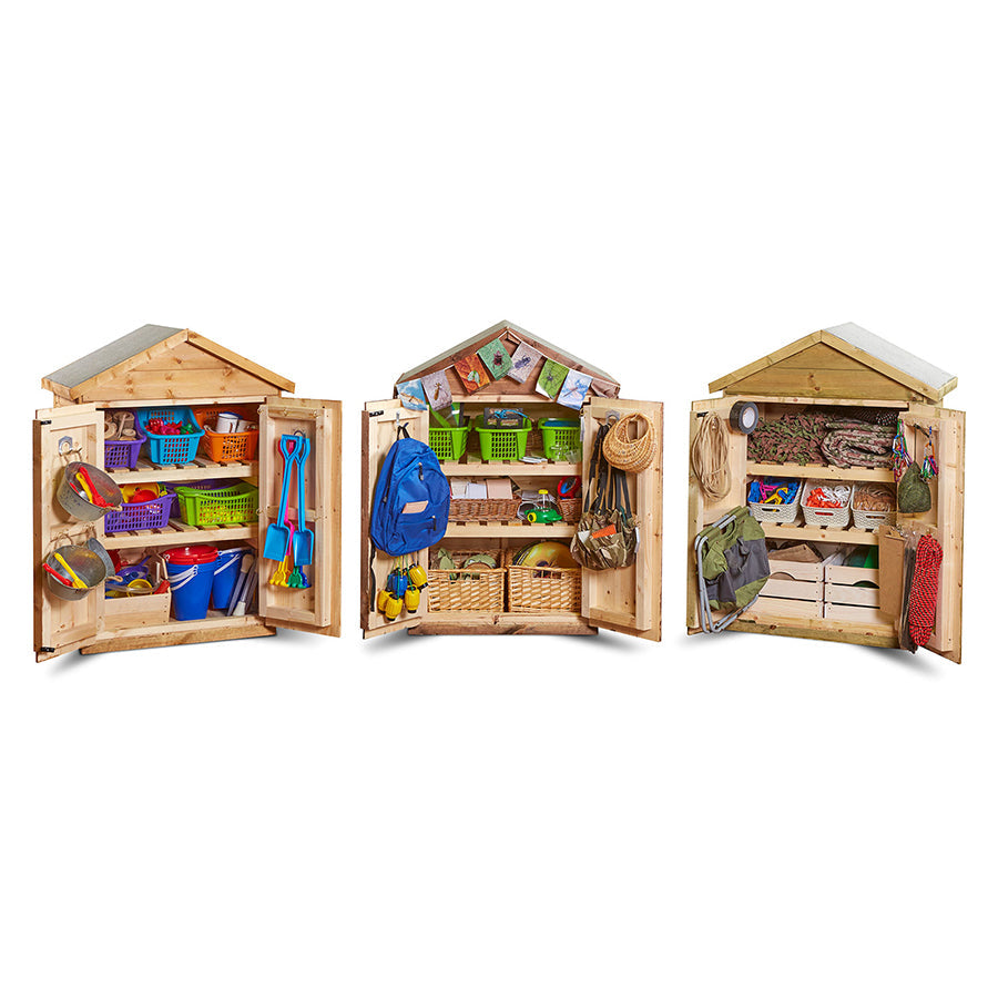 Columbia Market Outdoor Storage Sheds - Set of 3
