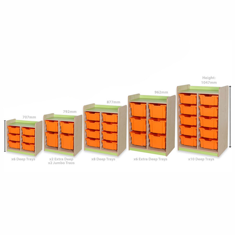 KubbyClass® - 6 Deep Tray Double Unit