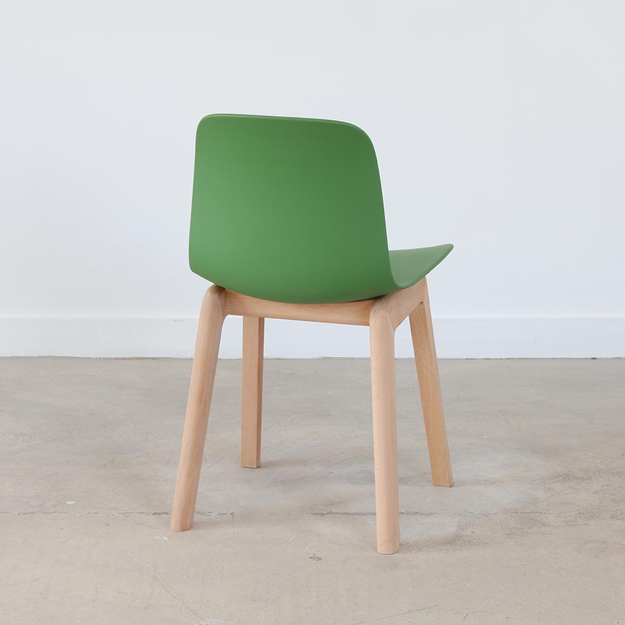 Flux Beech Wood 4 Leg Chair