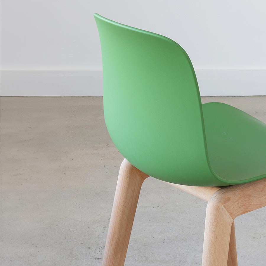 Flux Beech Wood 4 Leg Chair