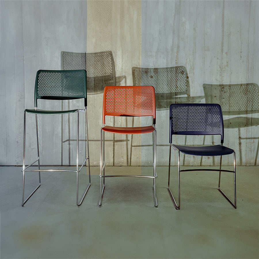 Grafton Stacking High Density Skid Base Chair