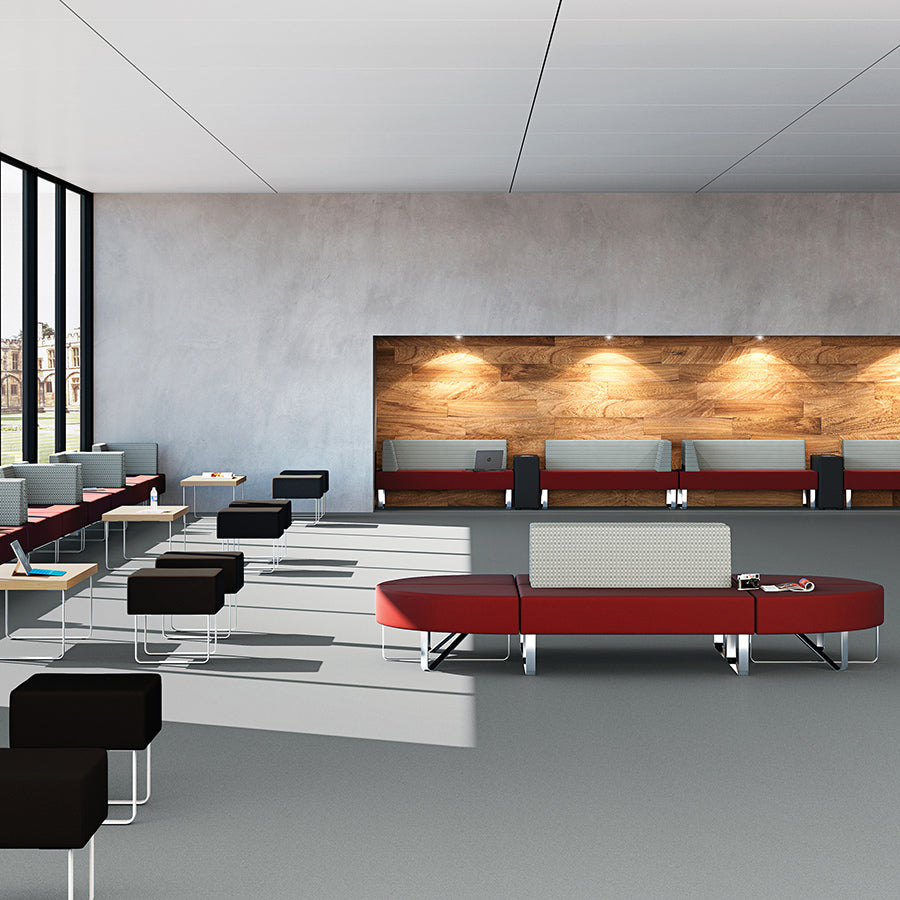 Fifteen Upholstered Arm for Low or High Back Seating