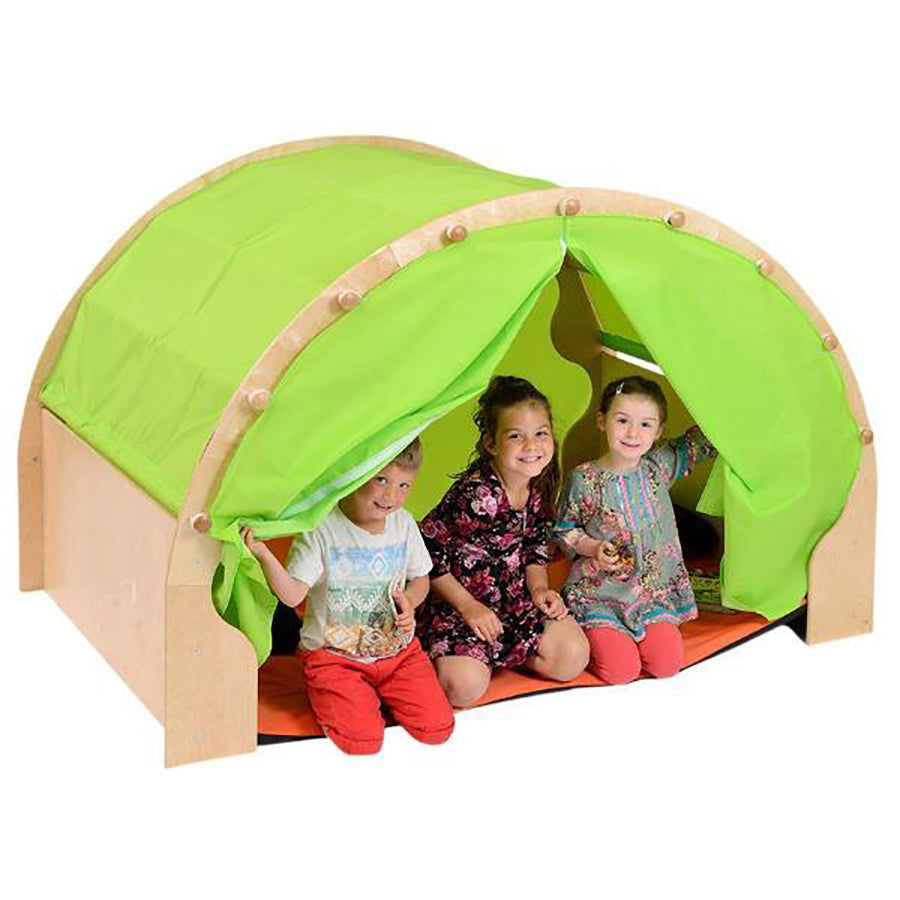 Play Pod & Canopy & 2 Sets Of Curtains 6 Scatter Cushions & Large Mat
