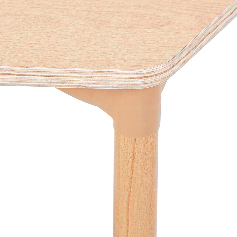 Beechwood Trapezoidal Table