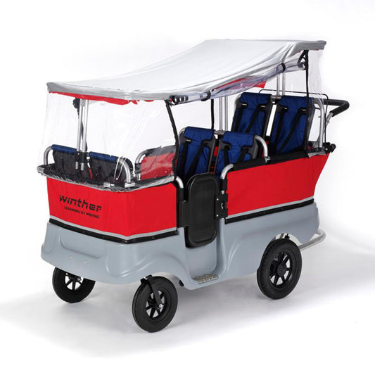 Turtle Kiddy Bus - Transparent Rain Cover for 4 or 6 Seater